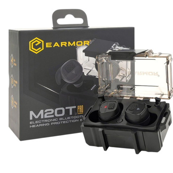 Защитные активные наушники (беруши) Earmor M20T Pro с Bluetooth - NRR30 под военную каску шлем