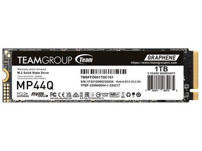 Твердотільний накопичувач SSD 1Tb, Team MP44Q, PCI-E 4.0 x4, M.2 2280, 3D QLC, 7400/6200 МБ/с (TM8FFD001T0C101)