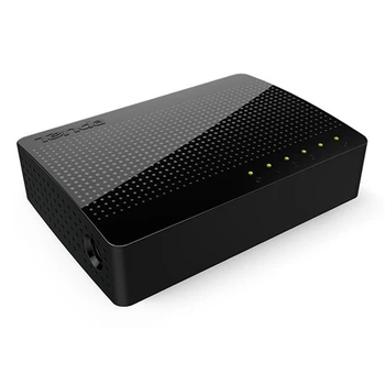 Комутатор (світч) Tenda SG105 (Чорний, 5 LAN портів 10/100/1000 Мбіт/с)