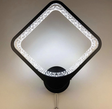 Стильний настінний LED світильник у чорному корпусі Line.F 2281/1L Q BK
