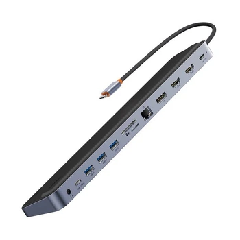 Док-станція Baseus Elitjoy 12 в 1 4K@60Hz PD100W RJ45