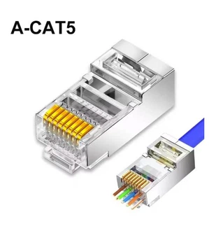 Конектор Alantec RJ-45 STP Cat 5e 8P8C 1 шт проходная