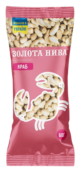 Арахис жареный со вкусом краба «Золотая Нива», 60г