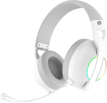 Słuchawki HP DHE-8003U Gaming, Sound 7.1, USB, RGB White (9NG16AA)