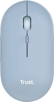 Миша Trust Puck Rechargeable, Ultra-Thin, BT/WL, Silent, синій