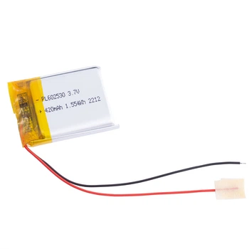 LiPo 420 mAh, 3,7V, 6,2x25,5x30,5мм LiPower аккумулятор литий-полимерный LPW602530