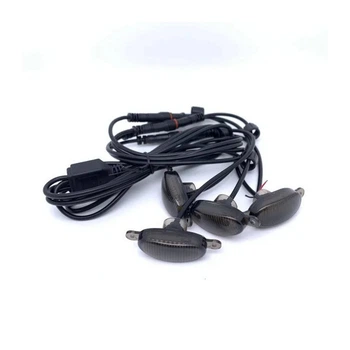 Подсветка решетки радиатора 12 LED желтый 12V (к-т 4шт)