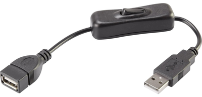 Адаптер Renkforce RF-3322982 USB-A 0.25 m Black (RF-3322982)