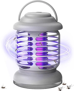 Антимоскитная лампа Ловушки для комаров насекомых аккумуляторная с LED подсветкой USB