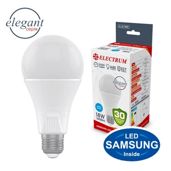 Лампа світлодіодна стандартна Electrum 18W E27 6500K (A-LS-1453)