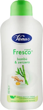 Крем-гель для душа и ванны Venus Fresco Bamboo & Zenzero Бамбук и имбирь 650 мл