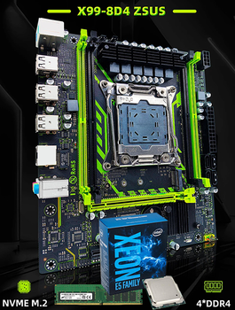 Комплект ZSUS X99 + Xeon E5-2650v4 + 16ГБ DDR4