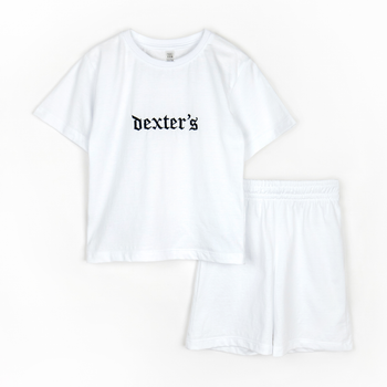 Комплект футболка и шорты Dexter`s с вышивкой dexters 110 см белый