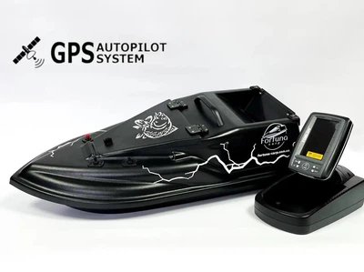 GPS (V3_9+1) Эхолот Toslon TF520 Прикормочный кораблик Фурия Шторм