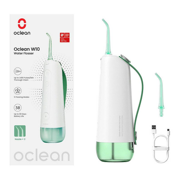Многофункциональный ирригатор Oclean W10 Green (две насадки)
