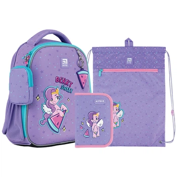Шкільний набір Kite My Little Pony (рюкзак, пенал, сумка) SET_LP24-555S