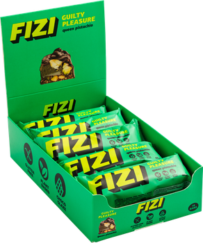 Набор веганских батончиков Fizi Queen Pistachio в шоколадной глазури 40 г х 10 шт (4820262540931)