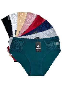 Женские трусики слипы XL однотонные 12265 - 8 шт