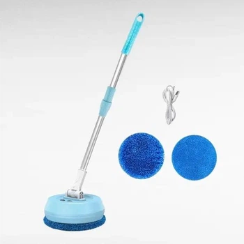 Аккумуляторная швабра Wireless Cleaner Голубая