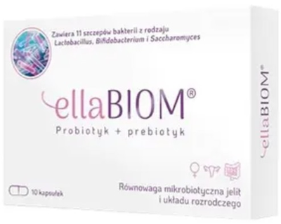 Пробіотик + Пребіотик Establo EllaBiom 10 капсул (5905669625418)