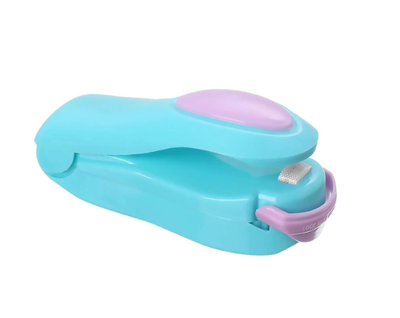 Запайщик пакетов ручной Korea Type Mini Sealing 7302 Голубой с фиолетовым
