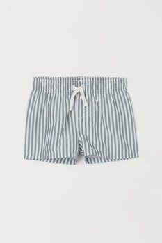 Шорти купальні H&M 270918657_green 62 Зелений/білий