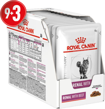 Вологий корм для кішок Royal Canin Renal With Beef з яловичиною 85 г