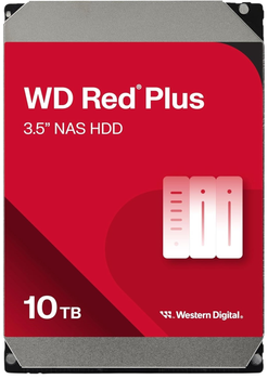 Dysk twardy Western Digital Red Plus 10TB 7200rpm 512MB WD100EFGX 3.5" SATA III