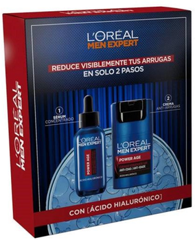 Zestaw do pielęgnacji twarzy L'Oreal Paris Men Expert Power Age Krem do twarzy 50 ml + Serum do twarzy 30 ml (ZES8445098503002)