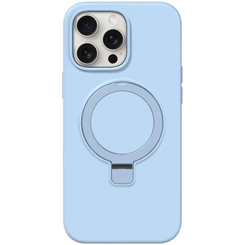 Чохол Silicone Case Full Protective with Ring для Apple iPhone 12 Pro Max (6.7") Blue