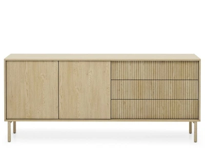 Комод Таво / Tavo 2D3S/187 2-дверный с 3 ящиками Дуб кремона Perfect Home