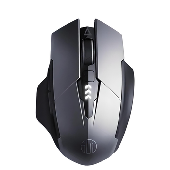 Мышь беспроводная INPHIC A1 с подключением USB 2.4Gz + Bluetooth, с аккумулятором и 2400 DPI, grey