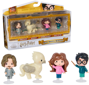 Набір фігурок Spin Master Harry Potter: Micro Magical Moments Sirius Black/Buckbeak/Hermine Granger/Harry Potter 3.8 см 4 шт 6069429 (778988600436)