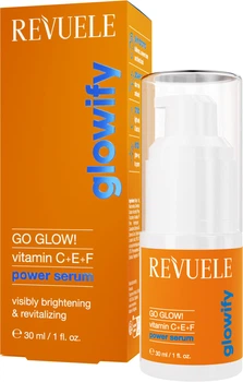 Витаминная сыворотка для лица Revuele Go Glow! Power Serum Vitamin C+E+F 30 мл (5061076240351)