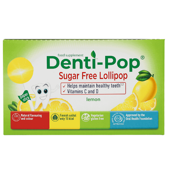 Здоровий льодяник Denti-Pop зі смаком лимону 40 шт/уп