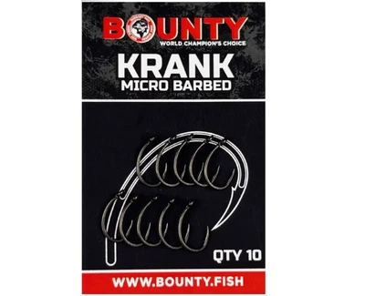 Крючки BOUNTY Krank Micro-Barbed 6 размер (с бородкой) карповые,BHMB6
