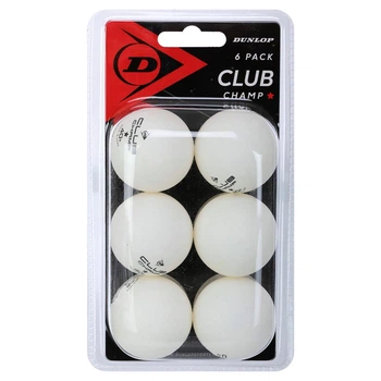 Набор мячей для настольного тенниса Dunlop Club Champ 1 Star 679345-1 6 мячей в комплекте White