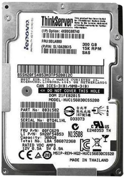 Dysk twardy Lenovo ThinkServer Gen 5 2.5" 300GB 15000rpm 4XB0G88740 3.5" SAS
