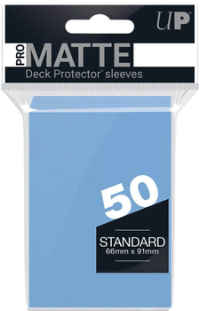 Набір кишень для карт Ultra Pro Deck Protector Sleeves Pro-Matte Non-Glare Light Blue 50 шт 84188 (074427841881)