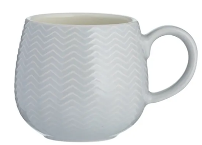 Kubek Mason Cash Embossed Chevron niebieska 350 ml (5010853263274)