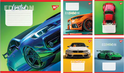Набір зошитів учнівських YES Limited edition A5 18 аркушів у лінію x 25 шт (4823092294715)
