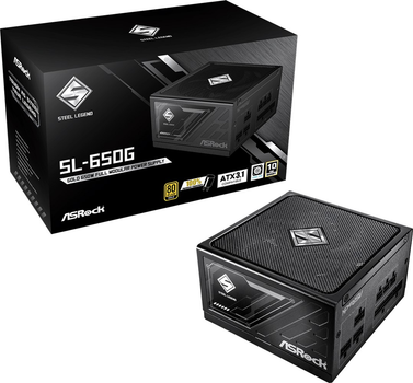 Блок живлення ASRock Steel Legend SL-650G 650W 80 Plus Gold Black (90-UXS065-GFEAAA)