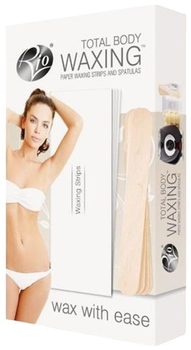 Набір аксесуарів для депіляції Rio Total Body Waxing Смужки для депіляції 50 шт + Дерев'яні шпателі 20 шт (CWAX2ACC)
