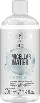 Мицеллярная вода Delia Cosmetics Clean Skin Увлажняющая 500 мл (5906750808123)