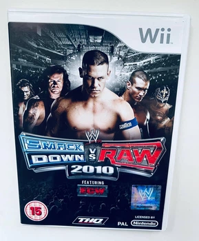 WWE SmackDown Vs. Raw 2010, английская версия - диск для Nintendo Wii, Б/У