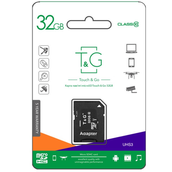 Карта Памяти 32 ГБ 10 class u10 MicroSD T&G