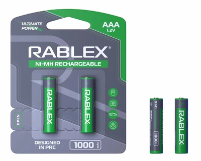 Акумулятор Rablex HR03/AAA 1000mAh, на блістері 2шт (ціна за 2шт)