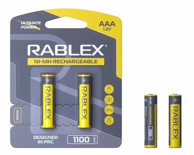Акумулятор Rablex HR03/AAA 1100mAh, на блістері 2шт (ціна за 2шт)