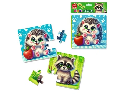 Мягкие пазлы Енот и ежик, Vladi Toys, 25 эл., VT1102-36