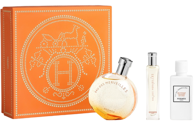 Zestaw damski Hermes Eau des Merveilles Woda toaletowa 50 ml + Miniaturka Woda toaletowa 15 ml + Balsam do ciała 40 ml (3346130438311)